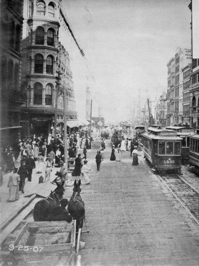 Market Street Blick nach Osten von der 7th Street, Philadelphia, 1907 von American Photographer